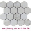 Intrend Tile 125 x 125 in Travertine Stone Hexagon Mosaic NS022B
